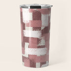 Pink Rose Modern Elements Travel Mug Gallery Image 1