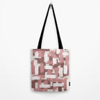 Pink Rose Modern Elements Tote Bag Gallery Image 2