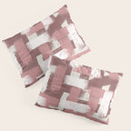 Pink Rose Modern Elements Pillow Sham Gallery Image 3