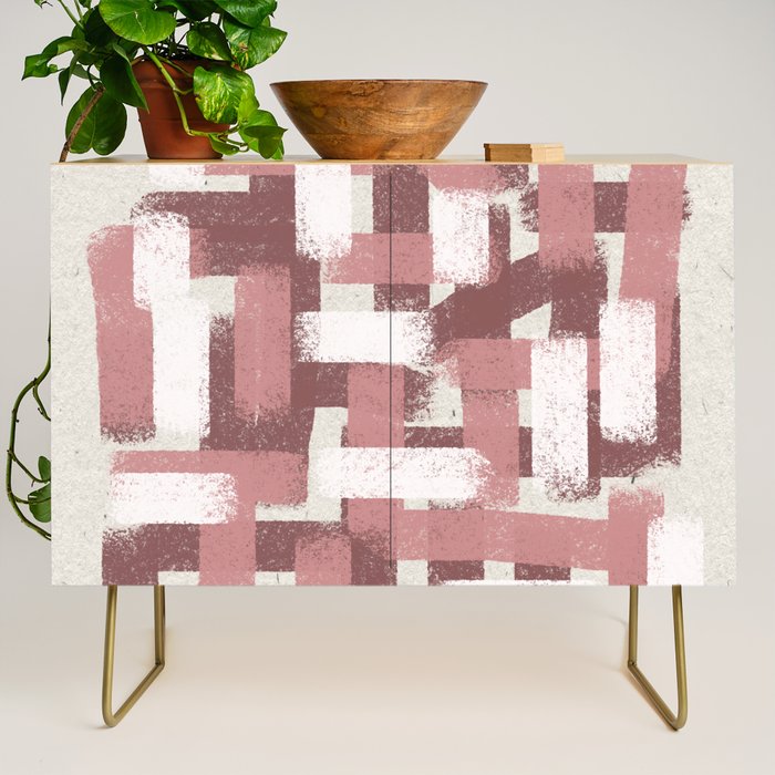 Pink Rose Modern Elements Credenza Gallery Image 1