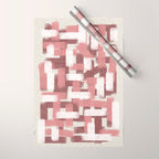 Pink Rose Modern Elements Wrapping Paper Gallery Image 1