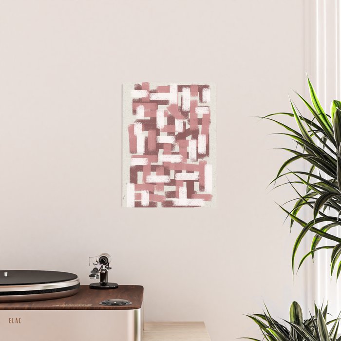 Pink Rose Modern Elements Poster Gallery Image 2