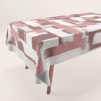 Pink Rose Modern Elements Tablecloth Gallery Image 1