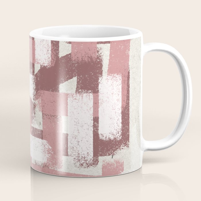Pink Rose Modern Elements Coffee Mug Gallery Image 1