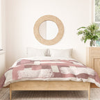 Pink Rose Modern Elements Duvet Cover Gallery Image 3