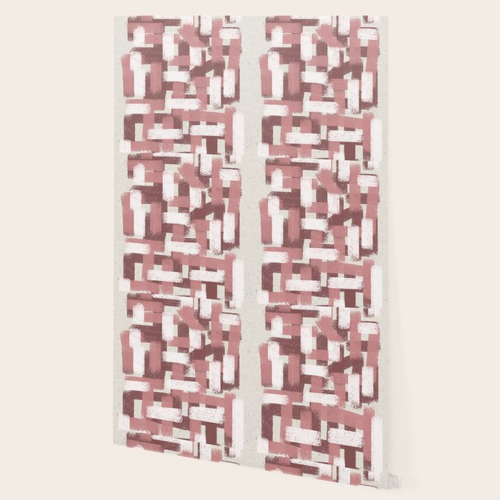 Pink Rose Modern Elements Wallpaper Gallery Image 2