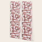 Pink Rose Modern Elements Wallpaper Gallery Image 2