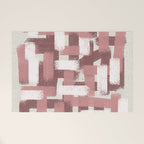 Pink Rose Modern Elements Welcome Mat Gallery Image 1