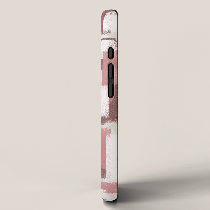 Pink Rose Modern Elements iPhone Case Gallery Image 2