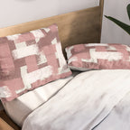 Pink Rose Modern Elements Pillow Sham Gallery Image 2