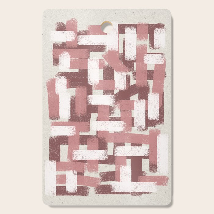 Pink Rose Modern Elements Cutting Board Gallery Image 1