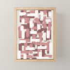 Pink Rose Modern Elements Mini Art Print Gallery Image 1