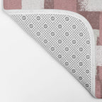 Pink Rose Modern Elements Bath Mat Gallery Image 2