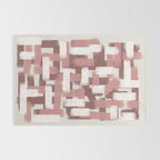 Pink Rose Modern Elements Rug Gallery Image 2