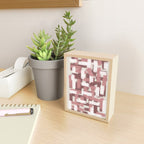 Pink Rose Modern Elements Mini Art Print Gallery Image 2