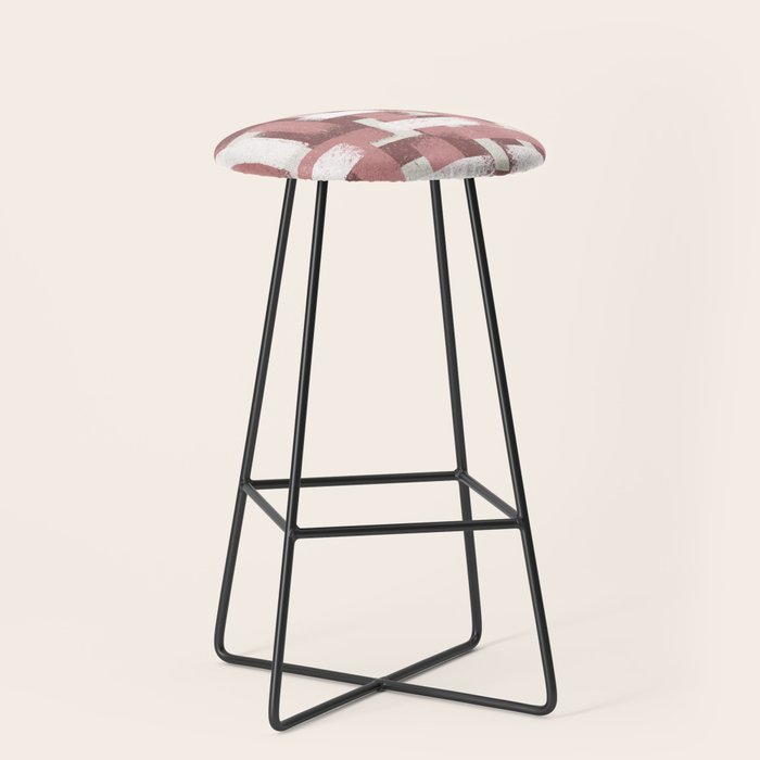 Pink Rose Modern Elements Stool Gallery Image 1