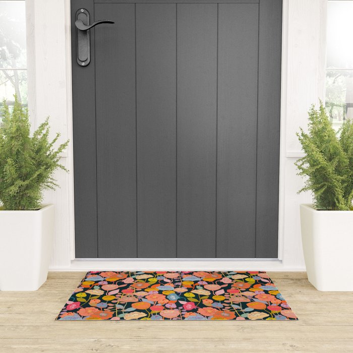 Wonderland Flowers Welcome Mat Gallery Image 3