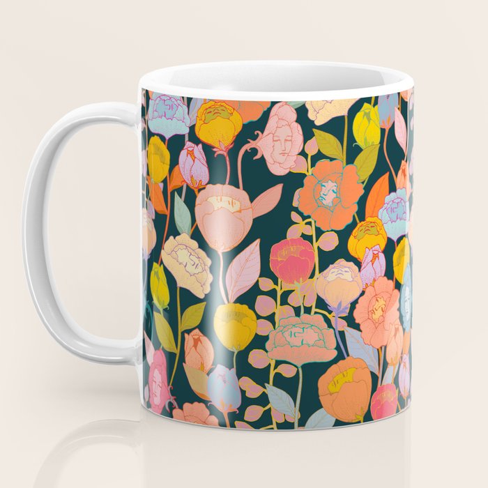 Wonderland Flowers Coffee Mug Gallery Image 3