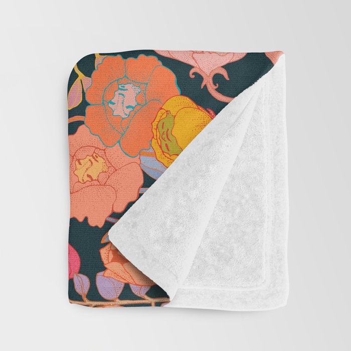 Wonderland Flowers Throw Blanket Gallery Image 3