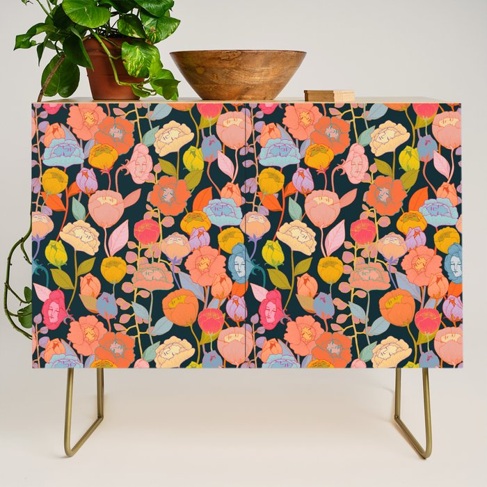 Wonderland Flowers Credenza