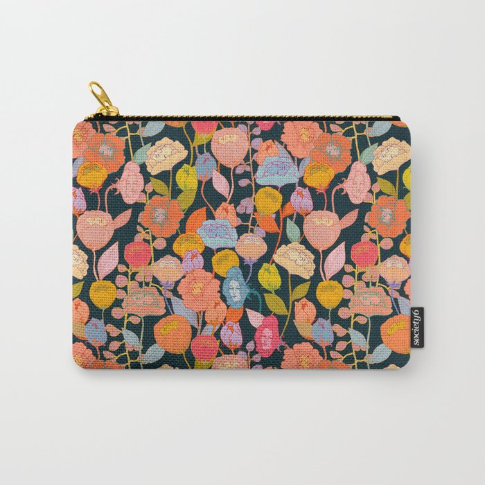 Wonderland Flowers Carry All Pouch Gallery Image 1