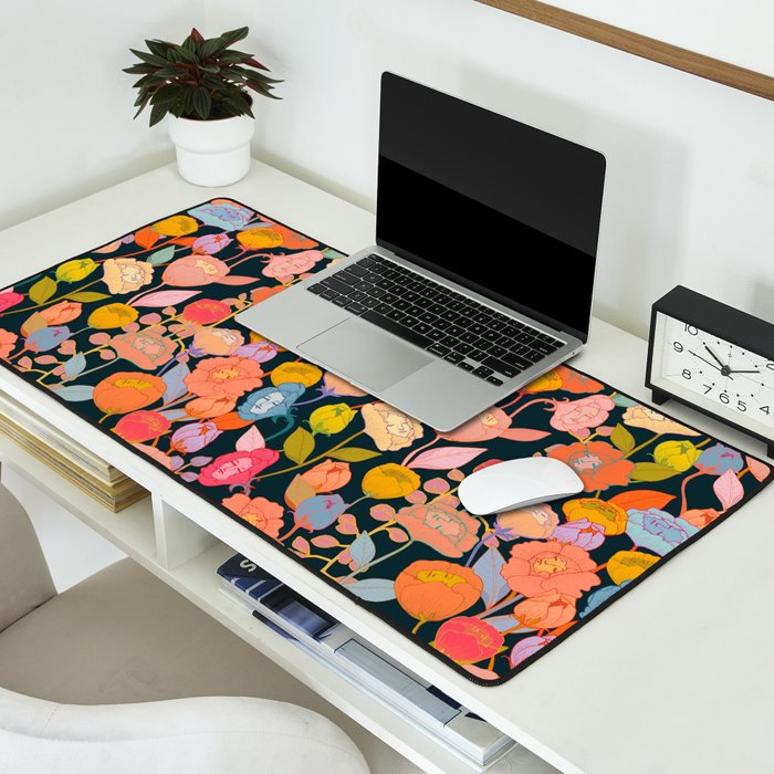 Wonderland Flowers Desk Mat Gallery Image 2