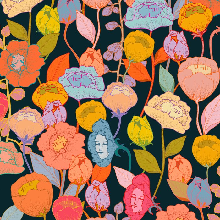 Wonderland Flowers Coffee Mug Gallery Image 2