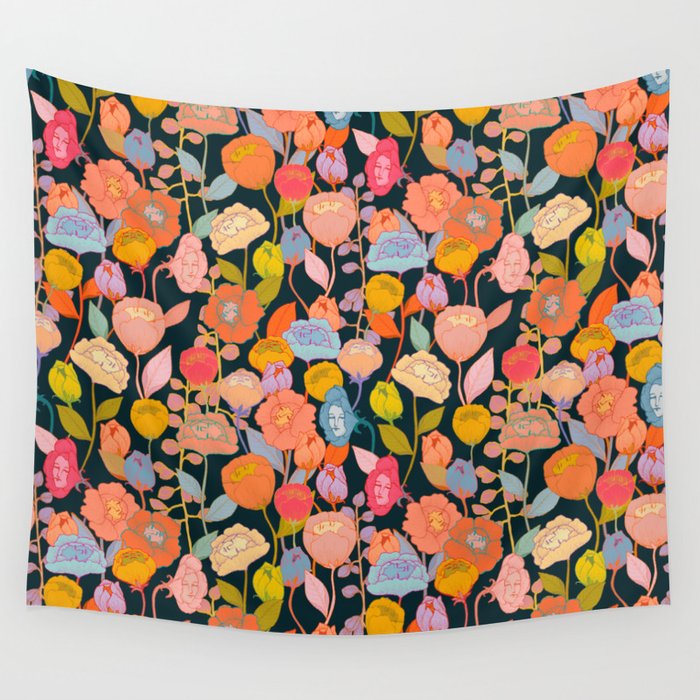 Wonderland Flowers Wall Tapestry Gallery Image 4