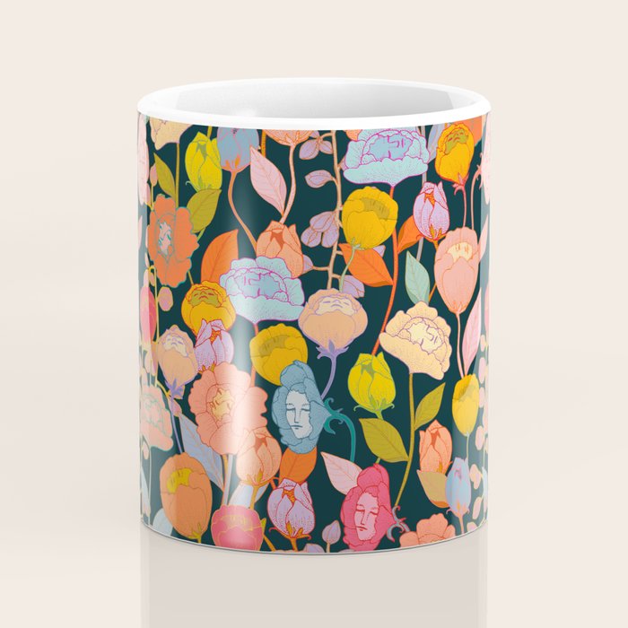 Wonderland Flowers Coffee Mug Gallery Image 4