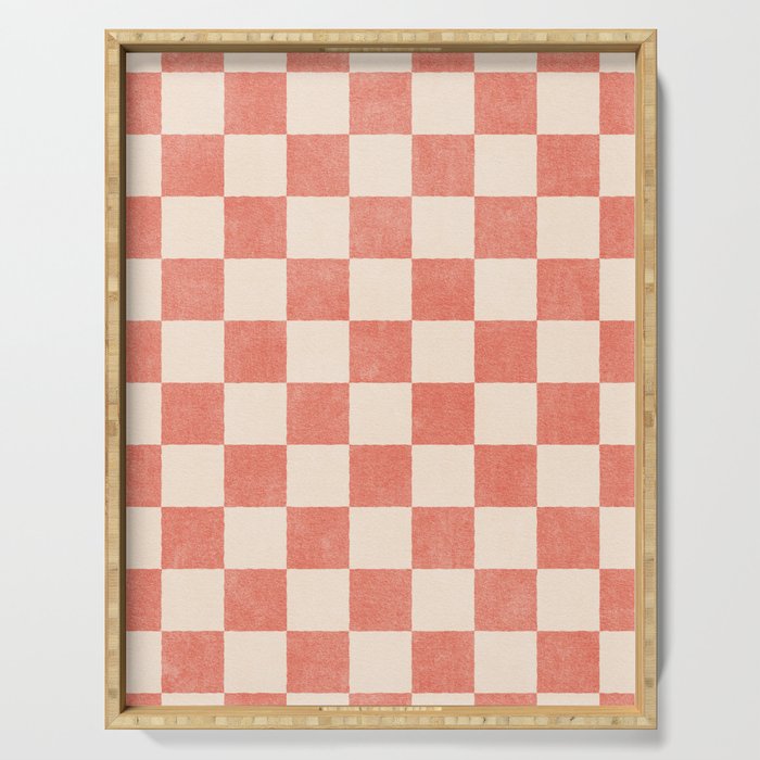 CHECKER - 001 - Guava Serving Tray Gallery Image 1