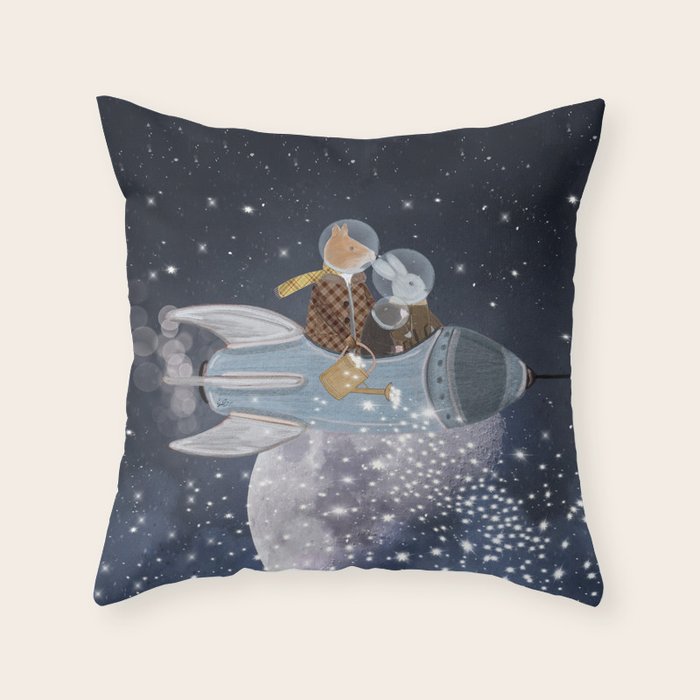 creating stars Throw Pillow Gallery Image 1