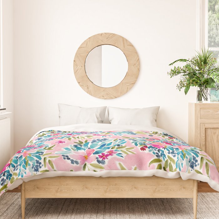 Aria - Pink Duvet Cover Gallery Image 3