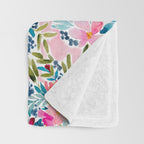Aria - Pink Throw Blanket Gallery Image 3