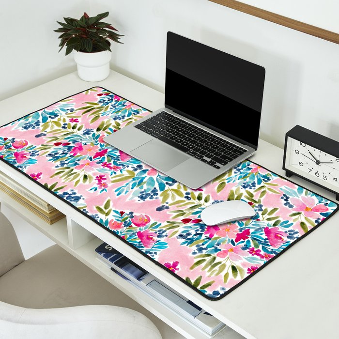 Aria - Pink Desk Mat Gallery Image 2