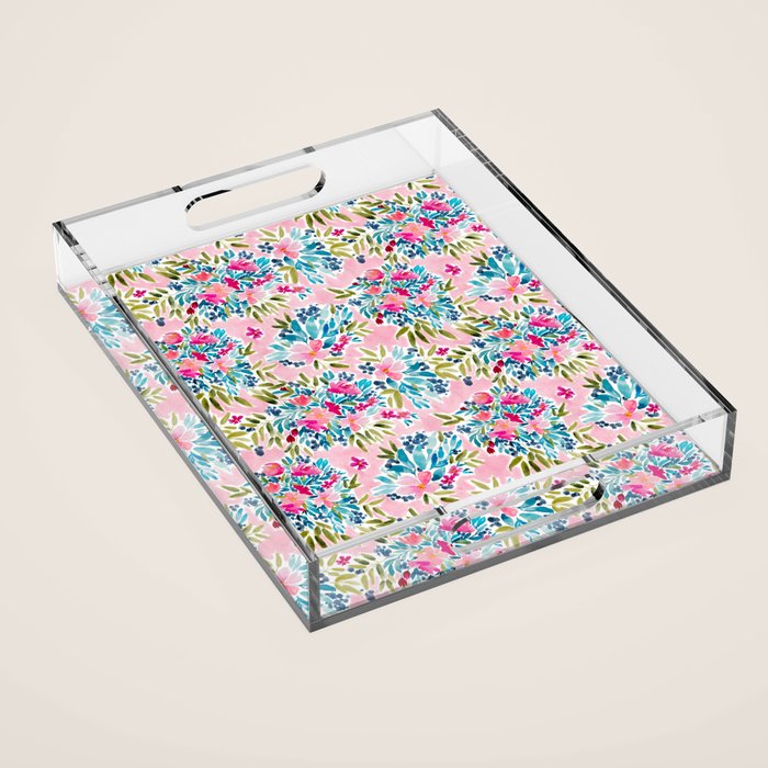Aria - Pink Acrylic Tray Gallery Image 1