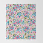 Aria - Pink Throw Blanket Gallery Image 2