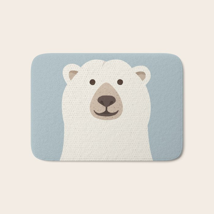 Whimsy Polar Bear Bath Mat Gallery Image 1