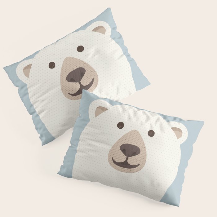 Whimsy Polar Bear Pillow Sham Gallery Image 3