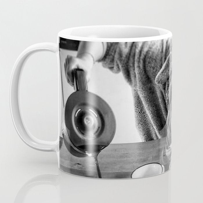 First I Drink the Coffee, Then I do the Stuff - hangover black and white photograph / photography Coffee Mug Gallery Image 3