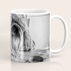 First I Drink the Coffee, Then I do the Stuff - hangover black and white photograph / photography Coffee Mug Gallery Image 1