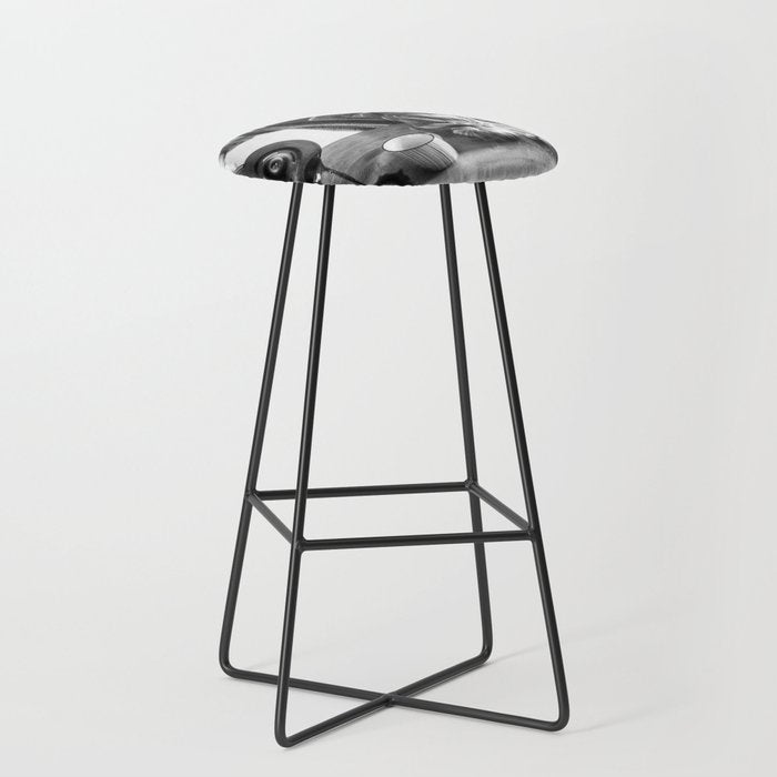 First I Drink the Coffee, Then I do the Stuff - hangover black and white photograph / photography Stool Gallery Image 1