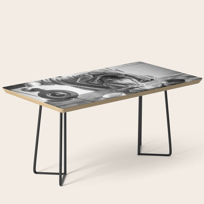 First I Drink the Coffee, Then I do the Stuff - hangover black and white photograph / photography Coffee Table Gallery Image 1