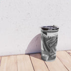 First I Drink the Coffee, Then I do the Stuff - hangover black and white photograph / photography Travel Mug Gallery Image 4