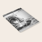 First I Drink the Coffee, Then I do the Stuff - hangover black and white photograph / photography Notebook Gallery Image 2