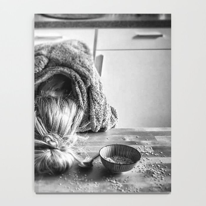 First I Drink the Coffee, Then I do the Stuff - hangover black and white photograph / photography Notebook Gallery Image 4