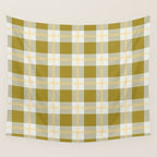 vintage gingham style   Wall Tapestry Gallery Image 4