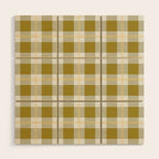 vintage gingham style   Wood Wall Art Gallery Image 1