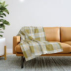 vintage gingham style   Throw Blanket Gallery Image 1