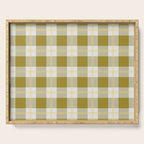 vintage gingham style   Serving Tray Gallery Image 1