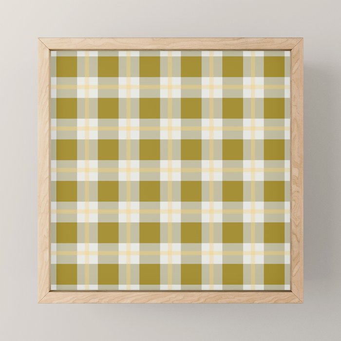 vintage gingham style   Mini Art Print Gallery Image 1